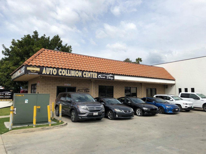 Collision Repair being performed at One Stop Body Shop & Collision in Covina, CA